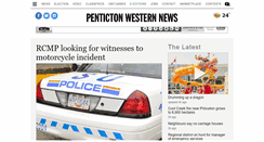 Desktop Screenshot of pentictonwesternnews.com